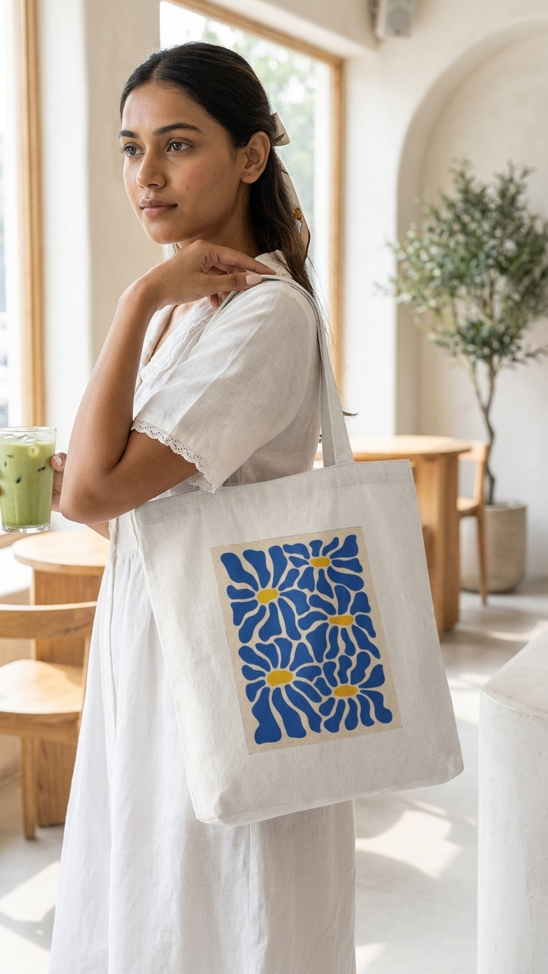 Bloom & Blue Tote